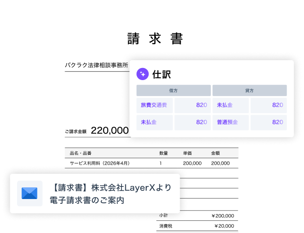 請求書受取イメージ