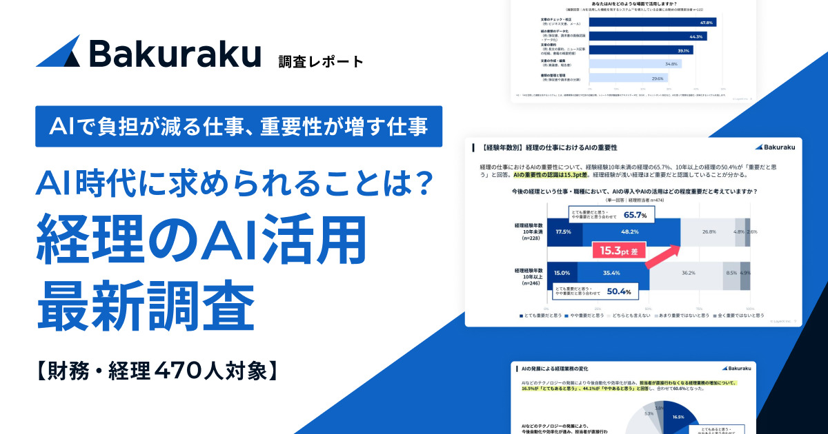 AI時代に求められることは？経理のAI活用 最新調査